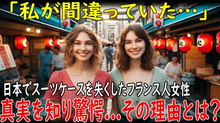 【海外の反応】「私が間違っていた」日本でスーツケースを失くしたフランス人女性が真実を知り驚愕   その理由とは？