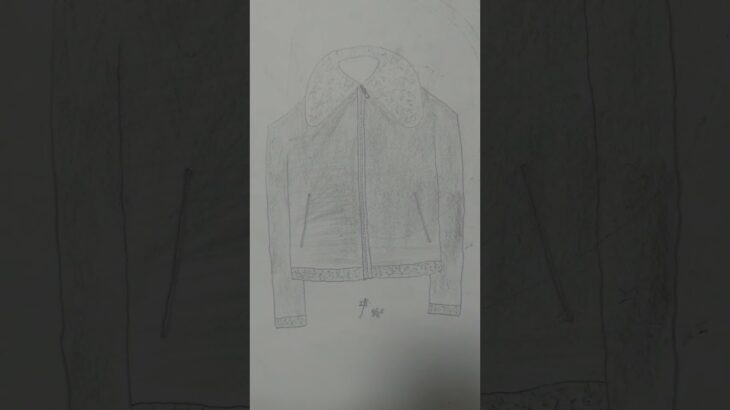 ファッションデザイン　B3ジャケット ボディーカラー青エナメル　ファー白ボア