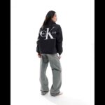 CALVIN KLEIN Reversible Padded Nylon Skater Jacket Shiny Black Women | Asos