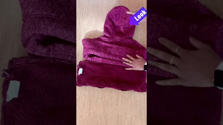 How to fold  winter jacket