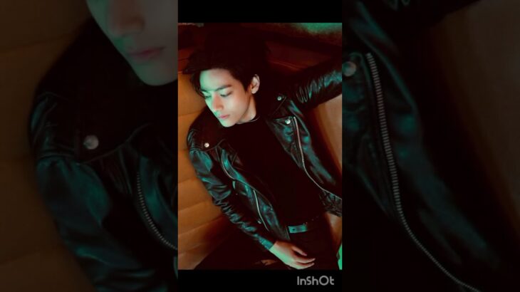 Leather jacket & him 🔥🔥🔥. #kimtaehyung #winterbear #shorts