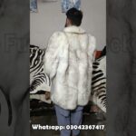 White Natural Fox Jacket |Fox Jacket Medium Size|#foxjacket #naturalfox #ytshorts | @FurFlexJackets