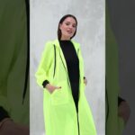 Fluorescent Mesh Yellow Long Jacket