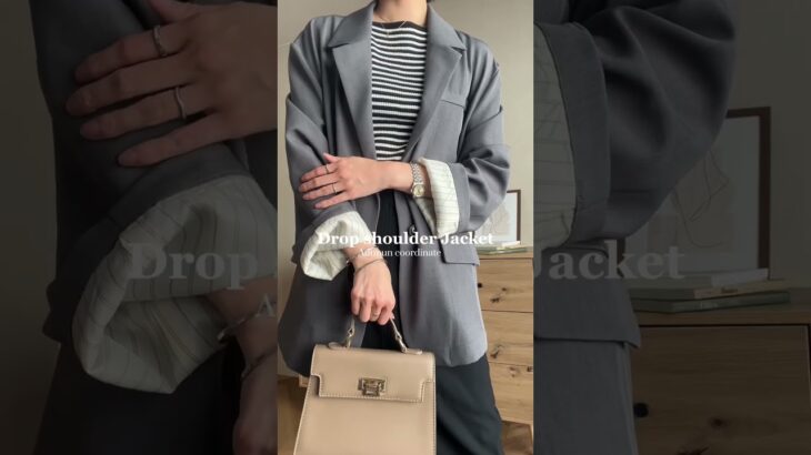 🔍K1328 / ドロップショルダージャケット