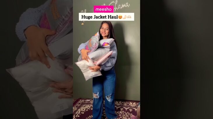 Meesho jacket Haul #meesho #shorts #trend #unboxingshorts #winter