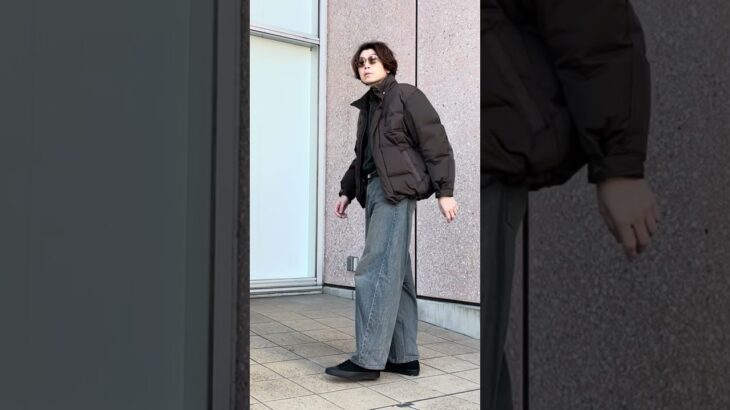 +Jのダウンジャケットを使ったコーデ【ダウンオーバーサイズパーカ】【Today’s Outfit】#shorts #fashion #UNIQLO