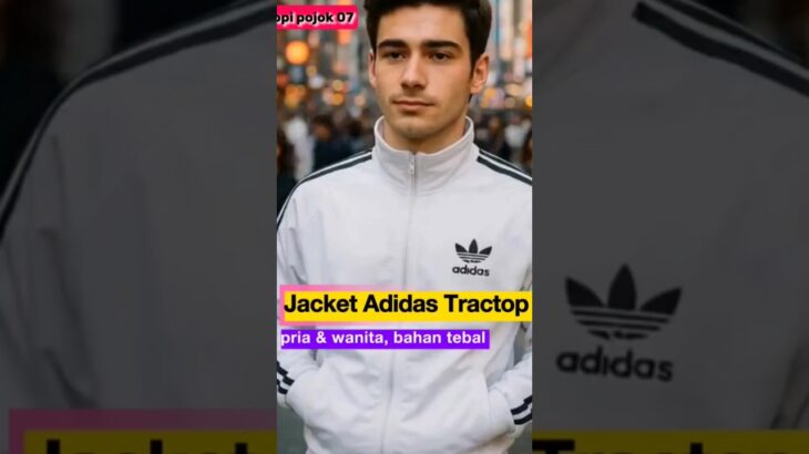 Jacket Adidas Pria Wanita, bahan tebal