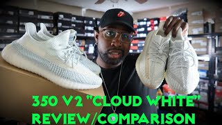 ADIDAS YEEZY 350v2 “CLOUD WHITE” REVIEW | 350 v2 STATIC & LUNDMARK COMPARISON SIDE BY SIDE
