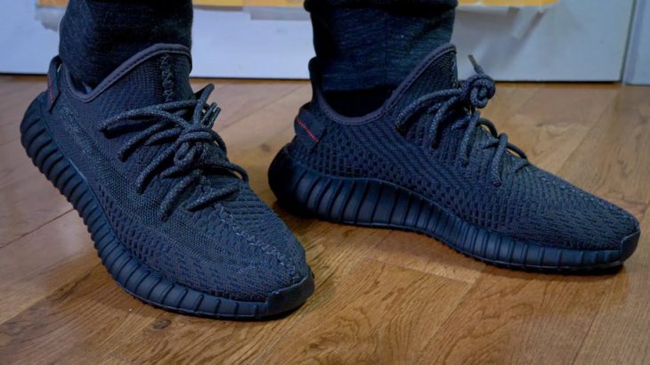 Adidas Yeezy 350 V2 (BLACK/Black Static) – Unboxing, Review & On Feet