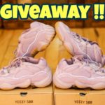 INSANE YEEZY 500 SOFT VISION GIVEAWAY !! TWO PAIRS!! Review + On feet