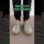 3M Reflective Rope Laces – Static Desert Sage Green for Yeezy Boost 350 V2 Desert Sage