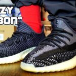 Adidas Yeezy 350 Boost V2 CARBON On Foot In 4k Ultra HD