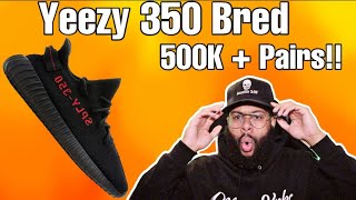 YEEZY 350 V2 Bred Restock & Review !!! . . . 500K + Pairs 😳. .Watch Before Cop!!!
