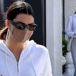 Kendall spotted grabbing juice in her Yeezy slides amid Kim divorce