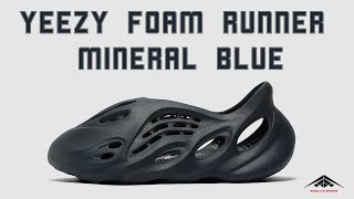 Yeezy Foam Runner Mineral Blue Shoes Exclusive Look & Release Date + Price 2021