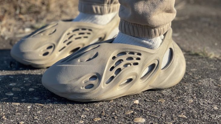 FIRST LOOK adidas Yeezy Foam Runner STONE SAGE On Foot Review