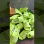 Adidas Yeezy slides glow green