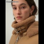 Denny&Dora Natural Women Overcoats Women’s Shearling Jacket Casual Coat Natural Sheepskin Coat