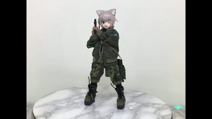 【ドール用コスチューム《フライトジャケット・ショルダーバッグセット 》HASUKI】 ②