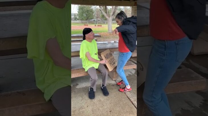 He gave her his jacket, then she gave him a new life,#shorts