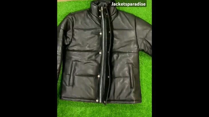 AllSaint Mercer Leather Puffer Jacket #trending #jackets #amazing #shorts #reels #allsaints #leather