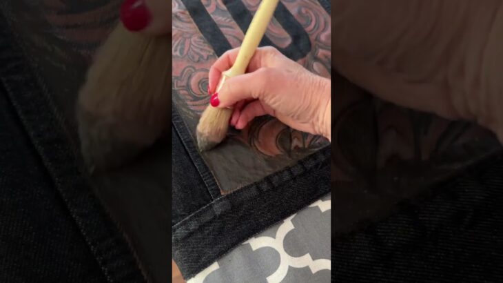 Create A Custom Men’s Jean Jacket With Dixie Belle Paint! #shorts