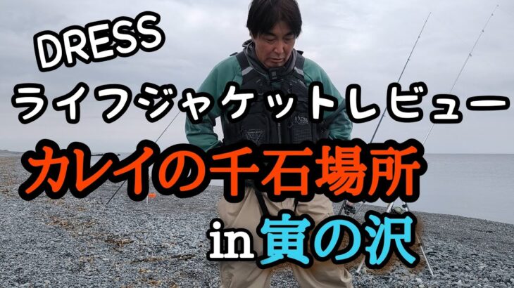 【サーフ巡り】DRESSライフジャケットレビュー＆カレイの聖地で投げ釣り