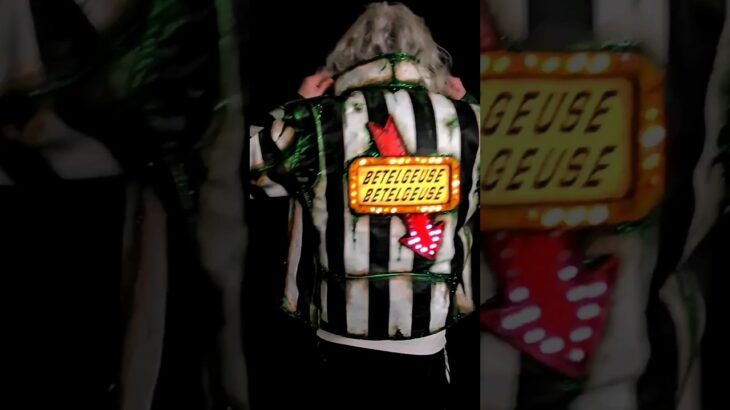 Would you wear this jacket? £1 raffal tickets up now ✌️ #beetlejuice #upcycle #vintageleather