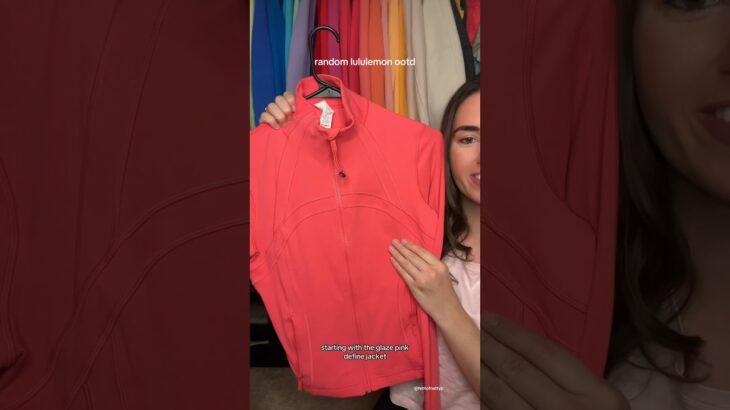 random lululemon ootd with the glaze pink define jacket 🩷 #hintofnattyp #lululemon #lululemonootd