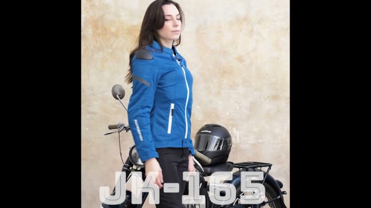 暑いシーズンに対応するフルプロテクションメッシュジャケット JK-165 /PK-710 肩・肘・胸部・脊椎にプロテクターをフル装備 #komine#コミネ#バイク#プロテクター