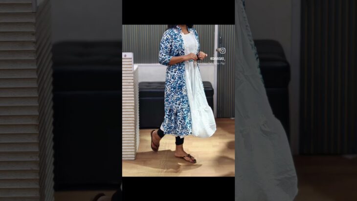 *NEW ARRIVAL…❤️ JACKET KURTHI👌👌👌**HEAVY CHIFFON FABRIC TOP WITH REMOVABLE LONG JACKET  /FANCY