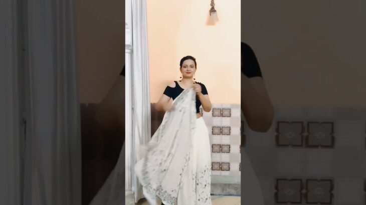 jacket style saree draping #saree#draping #youtubeshorts #ytshorts
