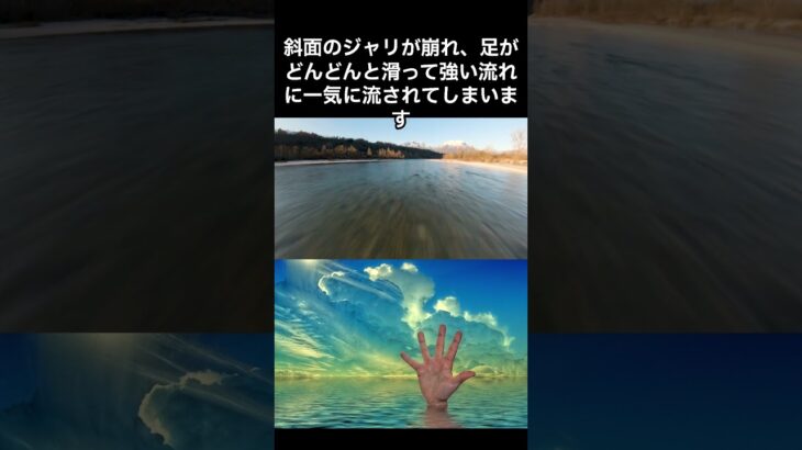 【水難事故の怖さ】ライフジャケット着用が生死の分かれ目⁉海、溜池、川の恐怖‼　#shorts　 #雑学