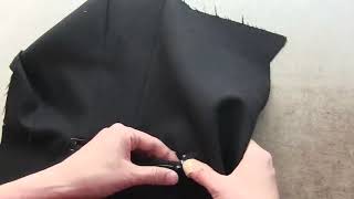 【洋裁教室】おうちで洋裁２０４　 スーツ（ダブルジャケット）腰ポケット2