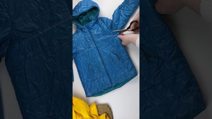 A pillow made from an old jacket is easy! #diy #sewinghacks