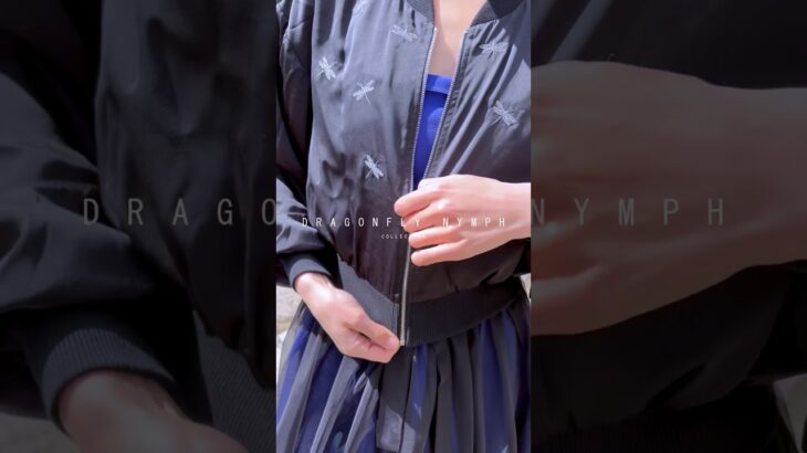 Dragonfly Nymph Collection. Featuring Ember Dragonfly Embriodery Bomber Jacket and Luna Tulle Skirt.