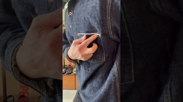 プルオーバーデニムジャケット　FOB FACTORY      #ファッション #fashion