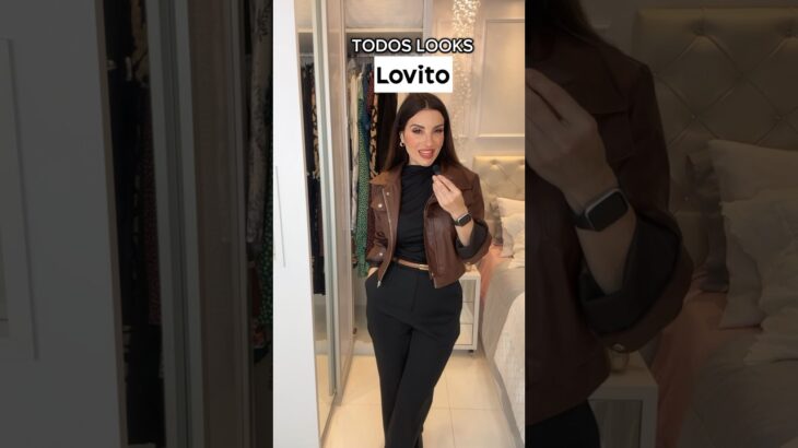 Jaqueta couro PU Lovito + looks. Links nos comentários. #jaqueta #couropu #looks #lovito #shopee