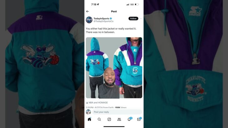 The Charlotte Hornets Starter Jacket was the ONE!!!!