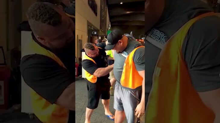 Trying to put on a high vis jacket