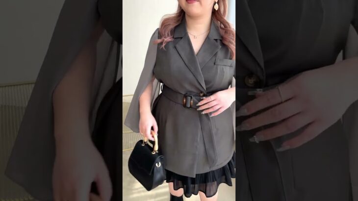 a0b173001 CLETTEオリジナル★ベルト付きスリットシアー袖ジャケット