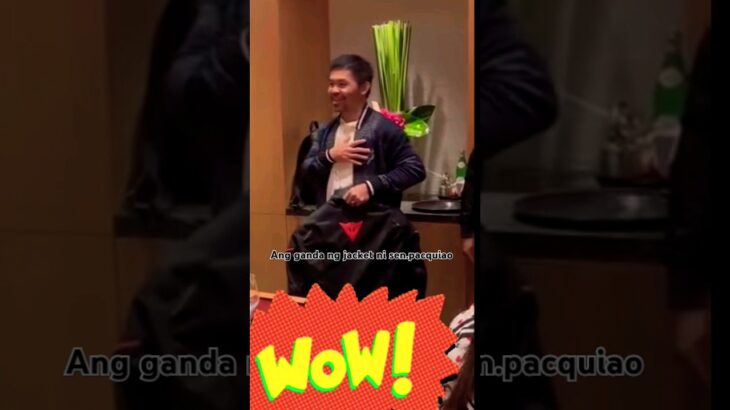 ang ganda naman  ng jacket ni sen.manny pacquiao
