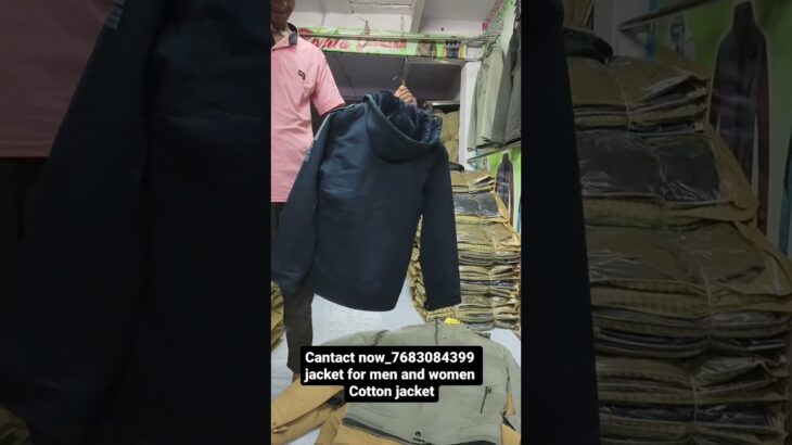 cotton jacket for men and women black 🖤