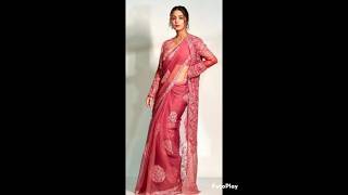 hinakhan designer saree🥻 with jacket#shortsfeed#trendingshorts#newsong#fashionshorts#shorts🥰🥰