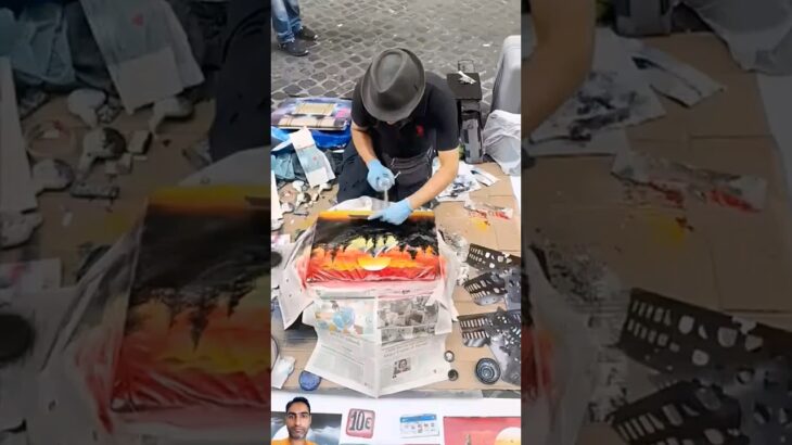 spray paint on my jacket #shorts #art #streetart #satisfying #shortvideo #shortsfeed #ytshots