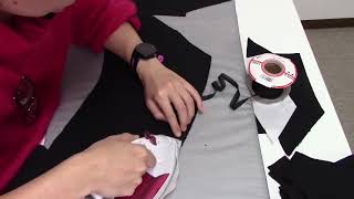 【洋裁教室】おうちで洋裁１９７　 スーツ（ダブルジャケット）テープ貼り・くせとり