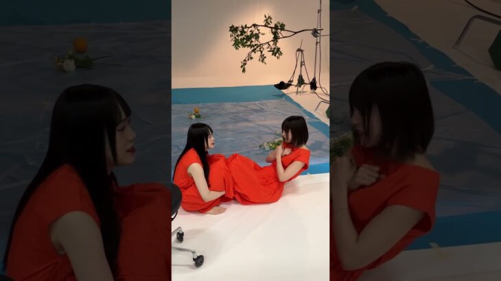 『マーマレード』ジャケット撮影オフショット④ #衛星とカラテア #久木田菜々夏 #春瀬もも #白咲くるみ #日南ことり #波澄しずく