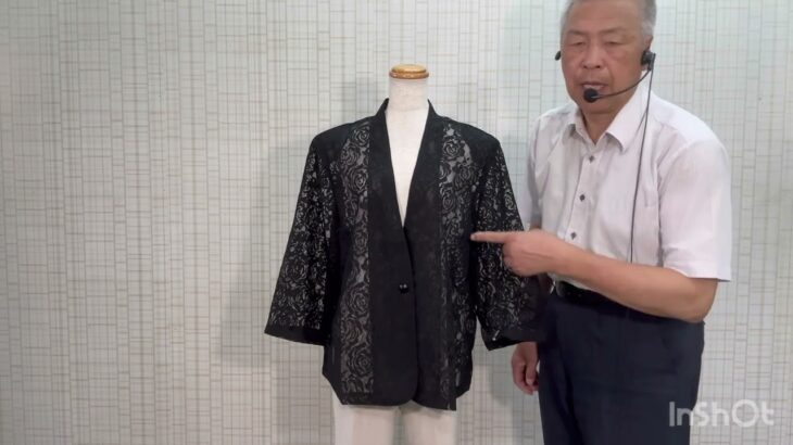 バラ柄レースジャケット