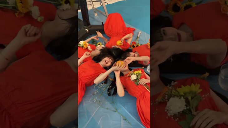 『マーマレード』ジャケット撮影オフショット① #衛星とカラテア #久木田菜々夏 #春瀬もも #白咲くるみ #日南ことり #波澄しずく