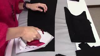 【洋裁教室】おうちで洋裁１９６　 スーツ（ダブルジャケット）芯貼り